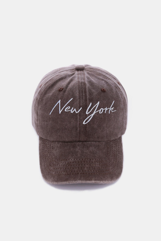 
                  
                    Washed Embroidered City Baseball Cap
                  
                