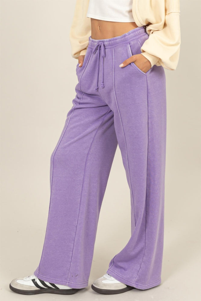 
                  
                    Drawstring High Rise Wide Leg Pants
                  
                