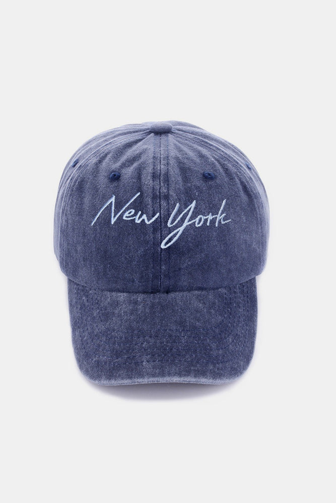 
                  
                    Washed Embroidered City Baseball Cap
                  
                