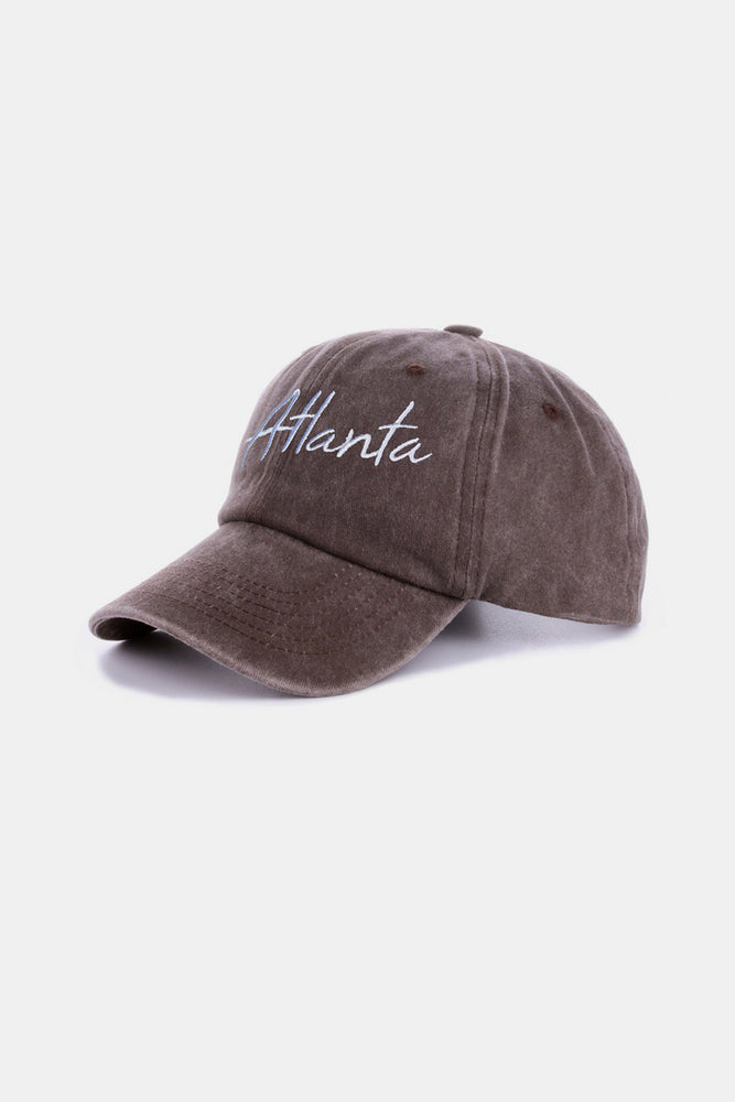 
                  
                    Washed ATLANTA Embroidered Baseball Cap
                  
                