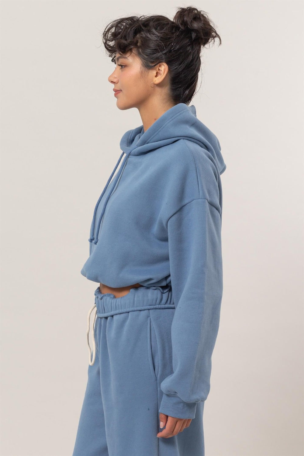 
                  
                    Bubble Hem Cropped Hoodie
                  
                