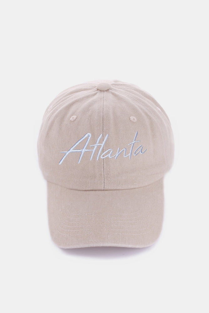 
                  
                    Washed ATLANTA Embroidered Baseball Cap
                  
                