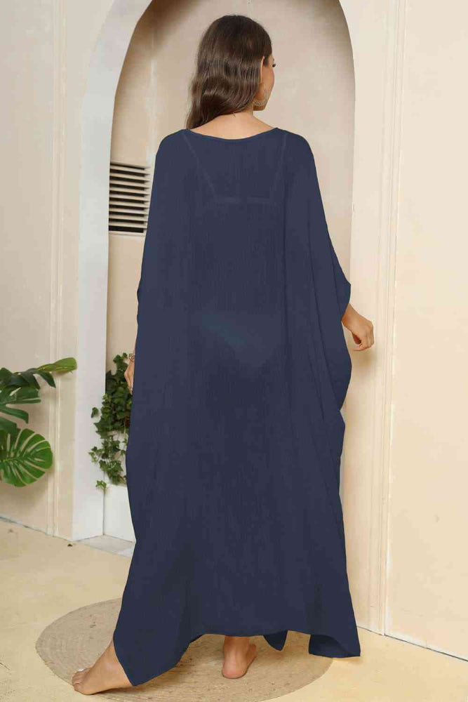 
                  
                    V-Neck Three-Quarter Sleeve Cover-Up
                  
                