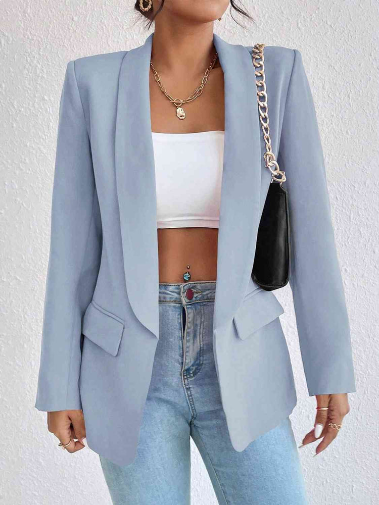 
                  
                    Shawl Collar Long Sleeve Blazer
                  
                