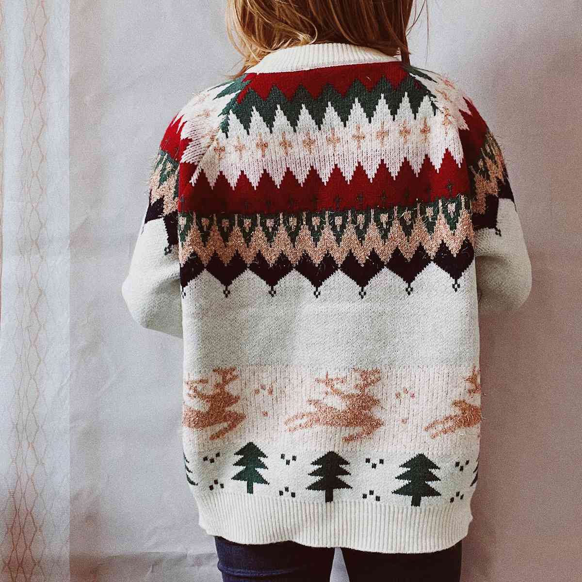 
                  
                    Christmas Element Long Sleeve Sweater
                  
                