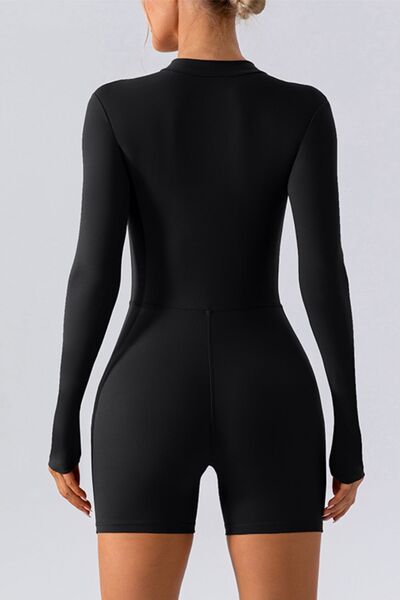 
                  
                    Half Zip Long Sleeve Active Romper
                  
                