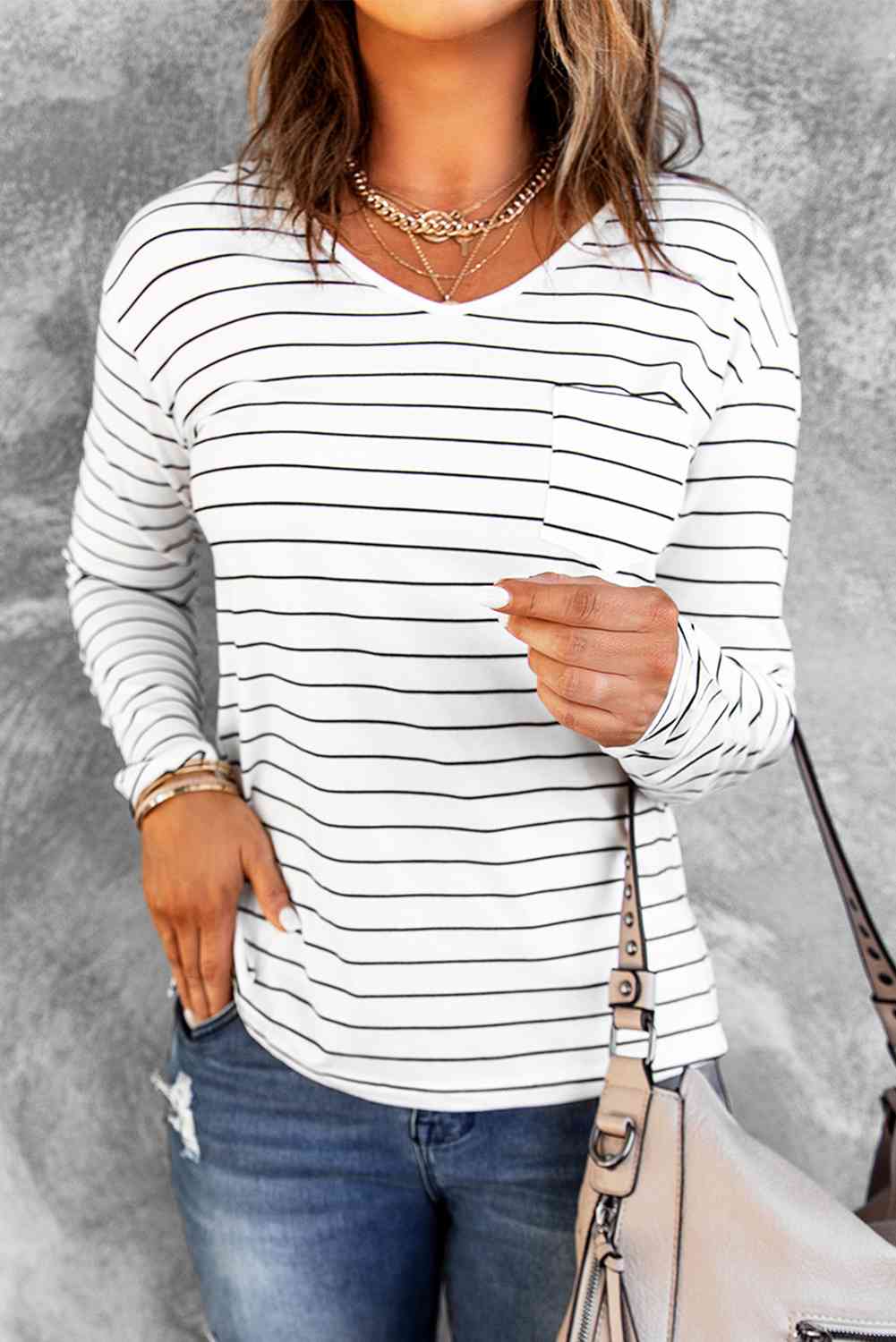 
                  
                    Striped Long Sleeve T-Shirt
                  
                