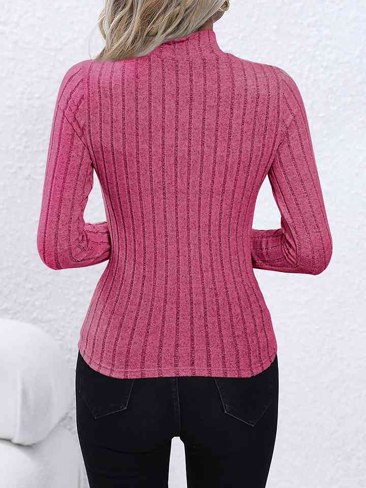 
                  
                    Mock Neck Long Sleeve Knit Top
                  
                