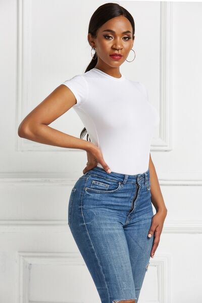 
                  
                    Round Neck Short Sleeve Bodysuit
                  
                