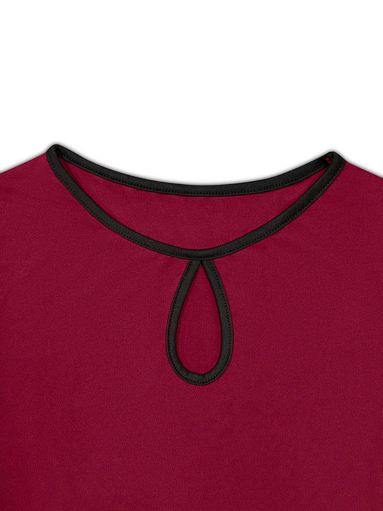 
                  
                    Tied Round Neck Long Sleeve T-Shirt
                  
                