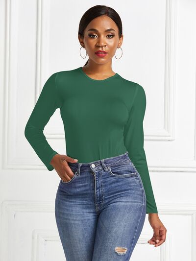 
                  
                    Round Neck Long Sleeve Bodysuit
                  
                