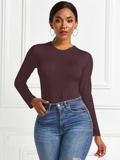 
                  
                    Round Neck Long Sleeve Bodysuit
                  
                