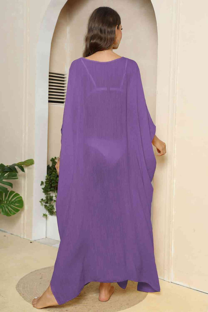 
                  
                    V-Neck Three-Quarter Sleeve Cover-Up
                  
                