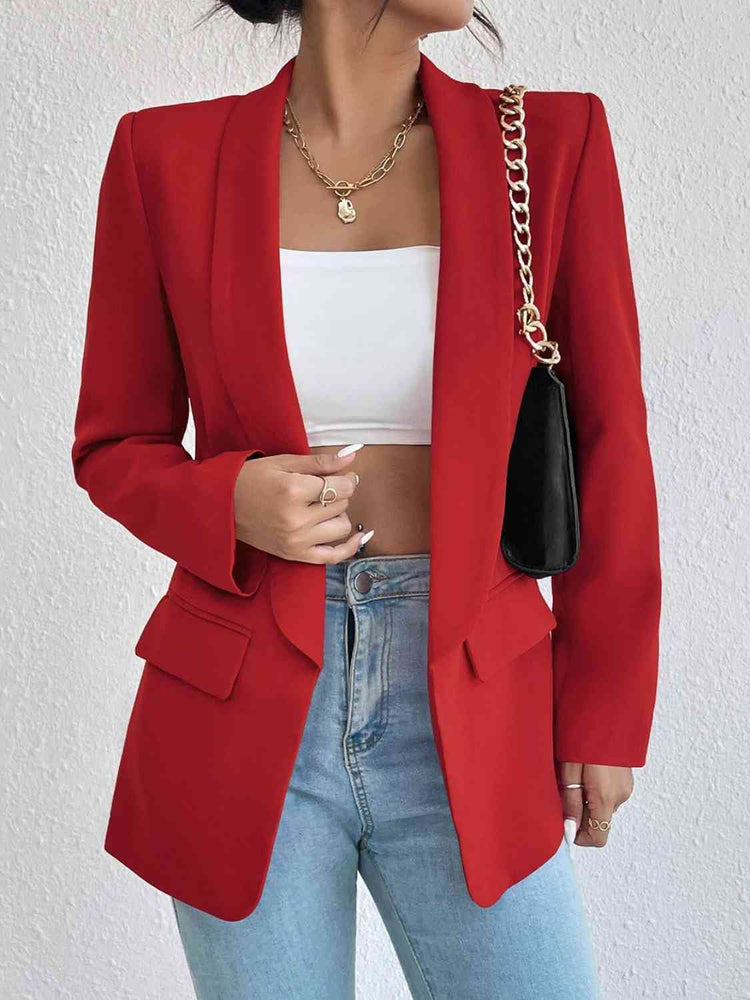 
                  
                    Shawl Collar Long Sleeve Blazer
                  
                