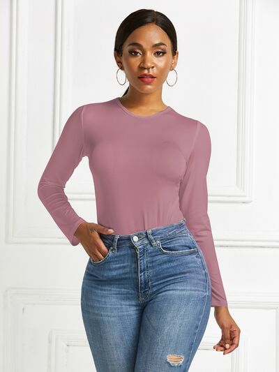 
                  
                    Round Neck Long Sleeve Bodysuit
                  
                