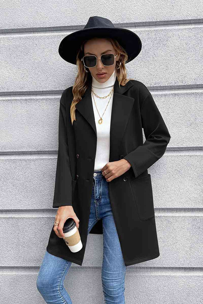 
                  
                    Lapel Collar Long Sleeve Blazer
                  
                