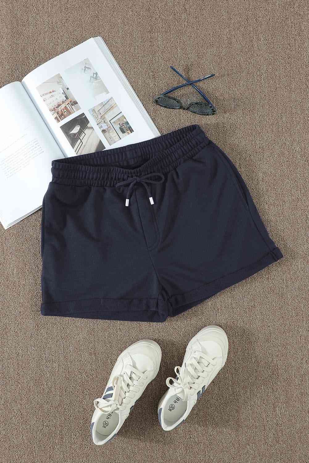 
                  
                    Drawstring Waist Cuffed Shorts
                  
                