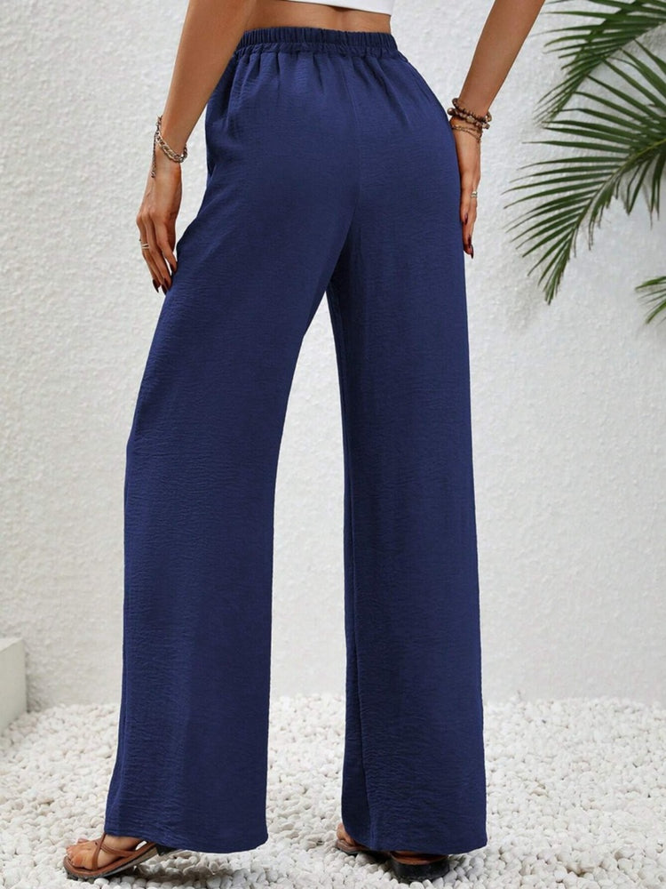 
                  
                    Wide Leg Drawstring Pants
                  
                