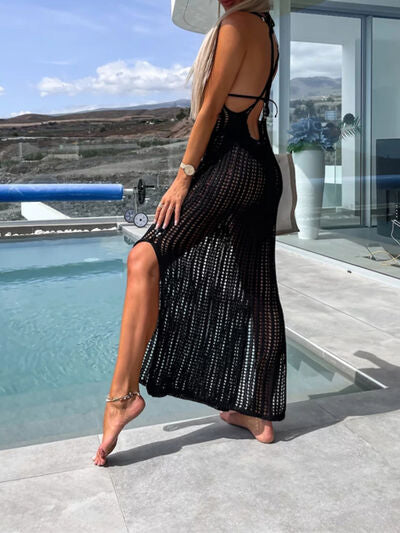 
                  
                    Slit Cutout Wide Strap Dress
                  
                