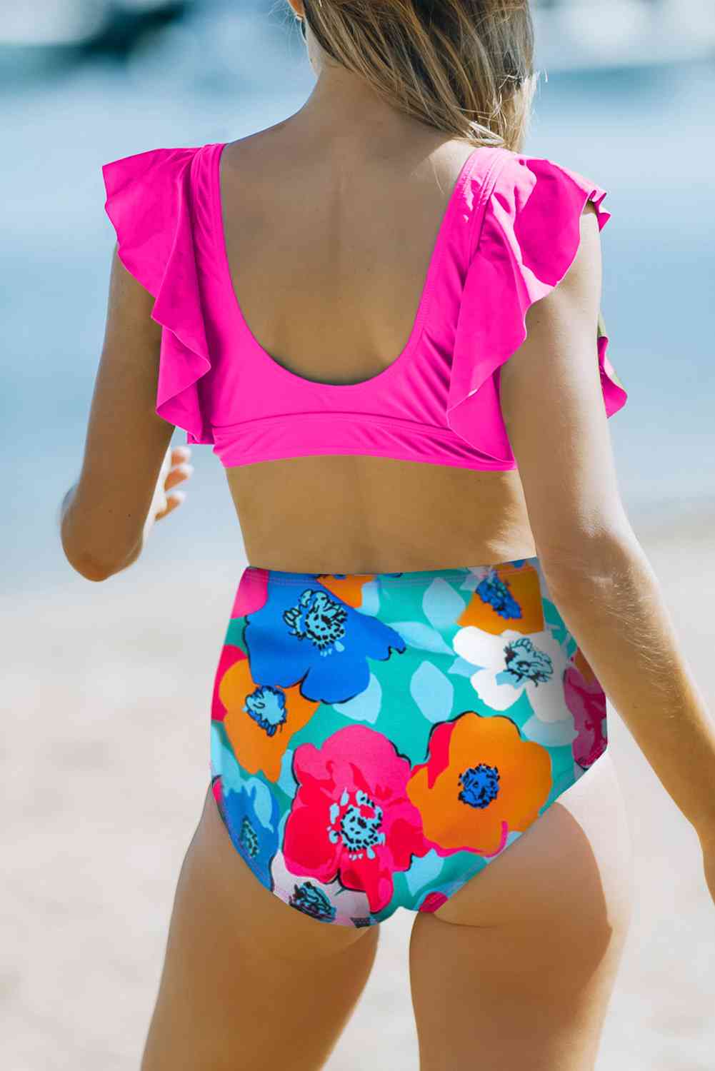 
                  
                    Cropped Swim Top and Floral Bottoms Set
                  
                