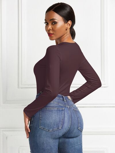 
                  
                    Round Neck Long Sleeve Bodysuit
                  
                