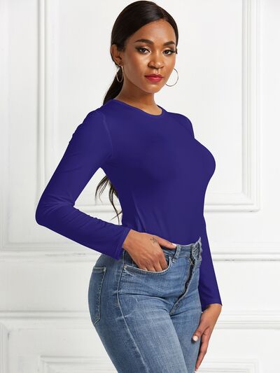 
                  
                    Round Neck Long Sleeve Bodysuit
                  
                