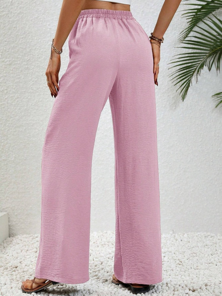 
                  
                    Wide Leg Drawstring Pants
                  
                