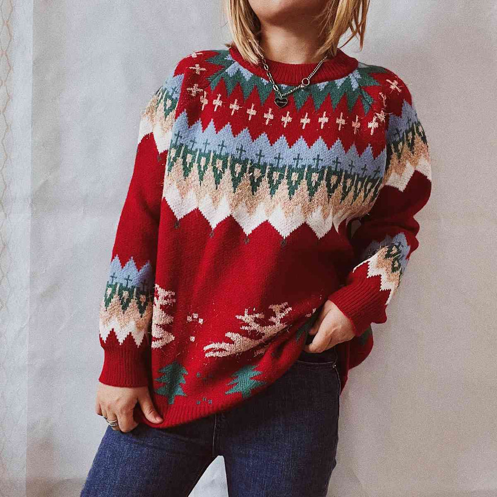 
                  
                    Christmas Element Long Sleeve Sweater
                  
                