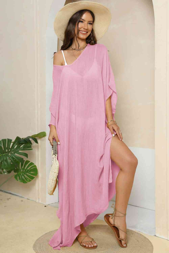 
                  
                    V-Neck Three-Quarter Sleeve Cover-Up
                  
                