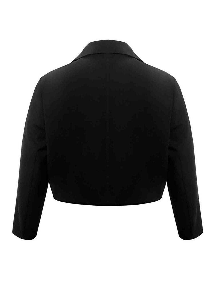 
                  
                    Buttoned Lapel Collar Long Sleeve Blazer
                  
                