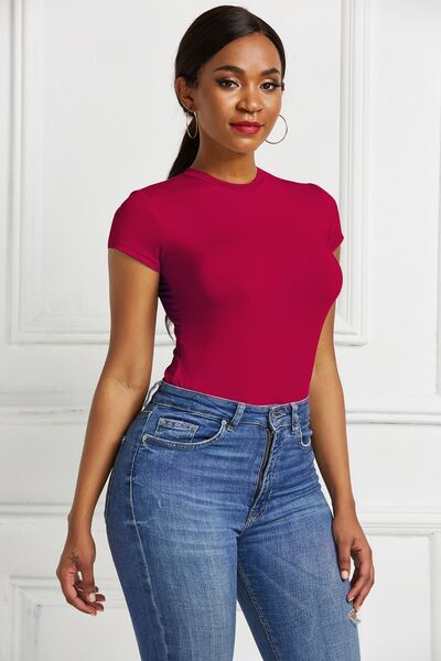 
                  
                    Round Neck Short Sleeve Bodysuit
                  
                