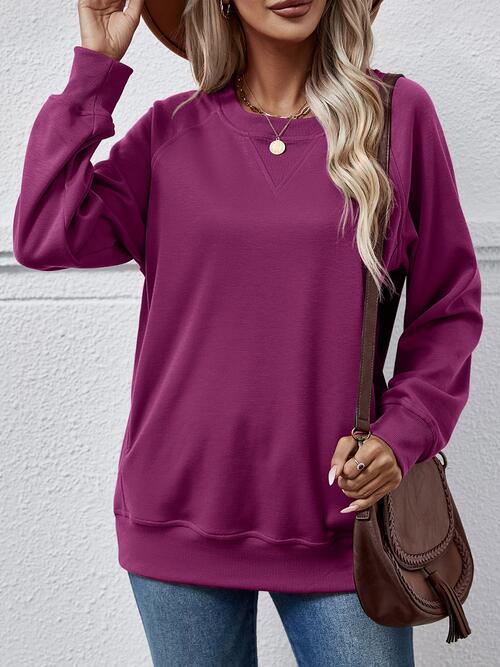 
                  
                    Round Neck Long Sleeve Sweatshirt
                  
                