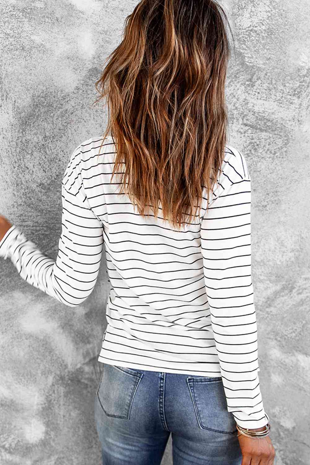 
                  
                    Striped Long Sleeve T-Shirt
                  
                