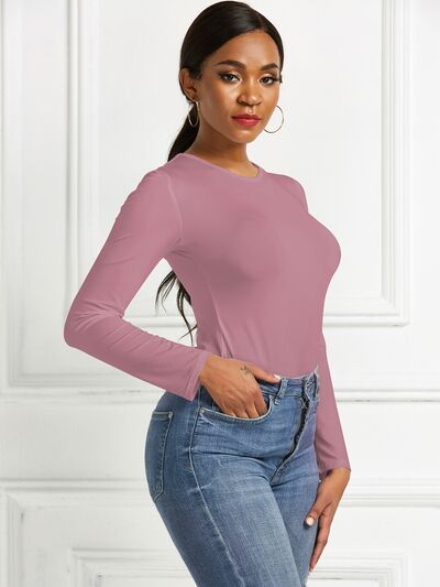 
                  
                    Round Neck Long Sleeve Bodysuit
                  
                