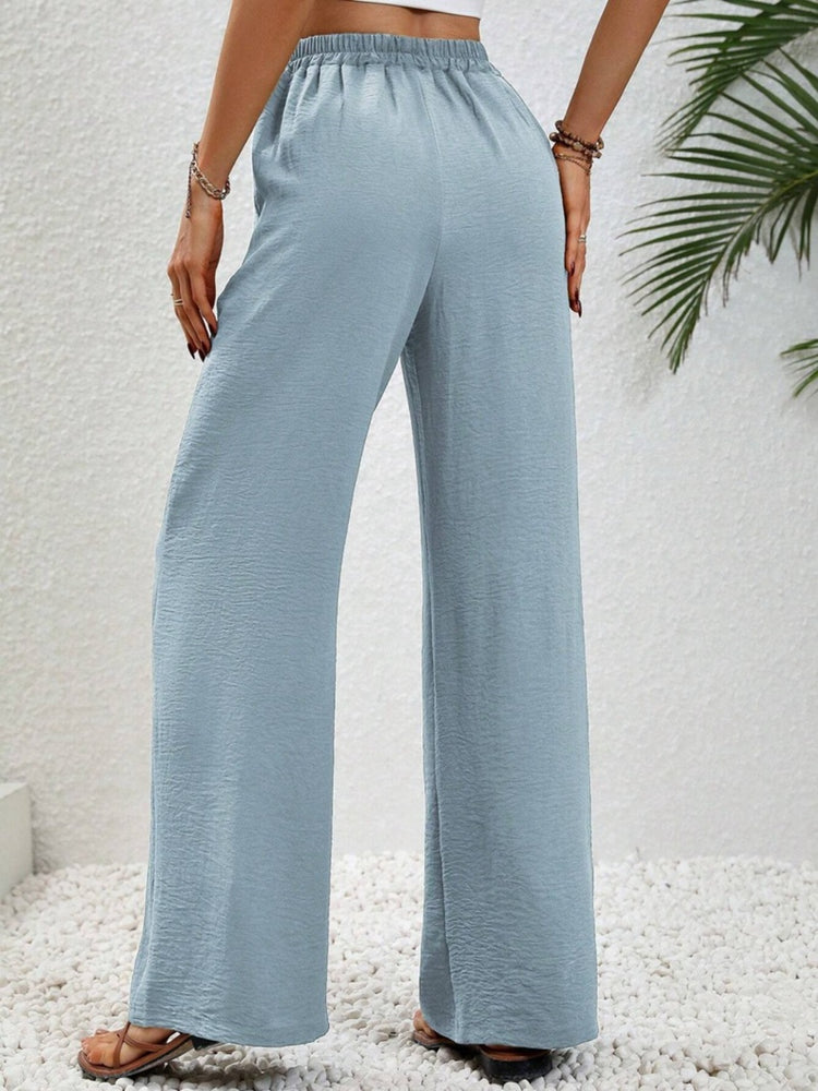 
                  
                    Wide Leg Drawstring Pants
                  
                