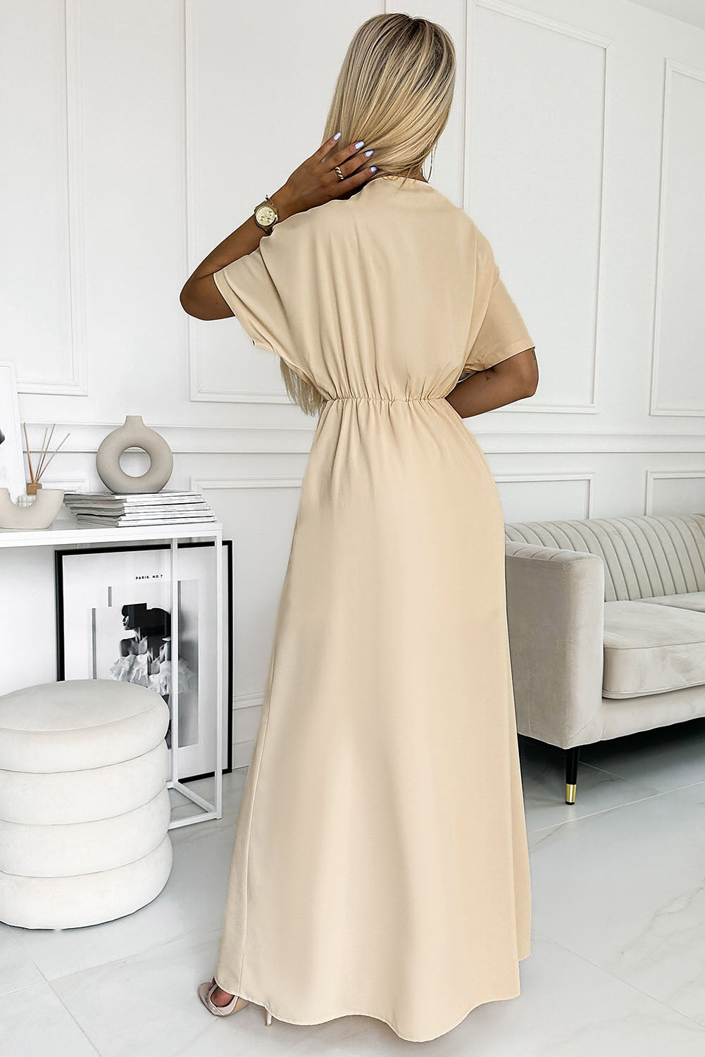 
                  
                    Surplice Neck Slit Maxi Dress
                  
                