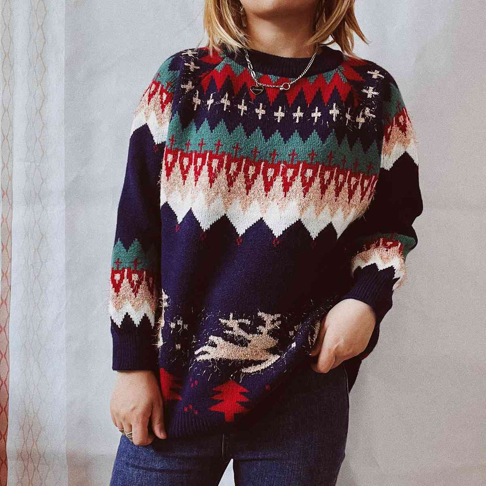 
                  
                    Christmas Element Long Sleeve Sweater
                  
                