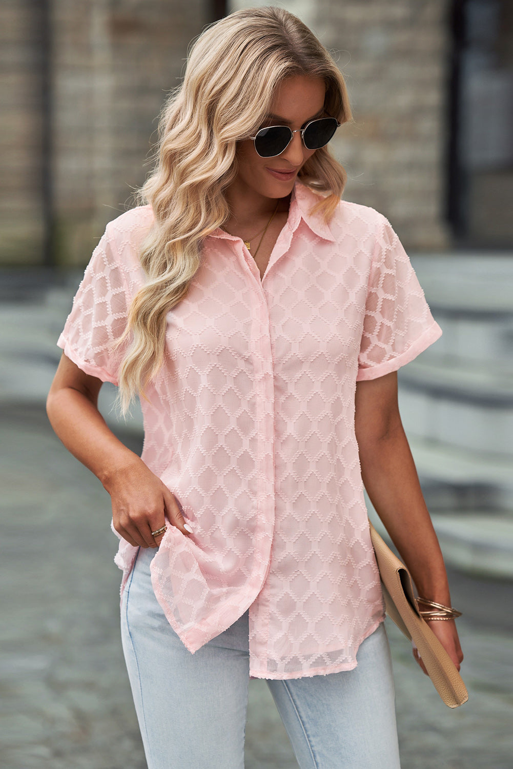 
                  
                    Button Up Short Sleeve Shirt
                  
                