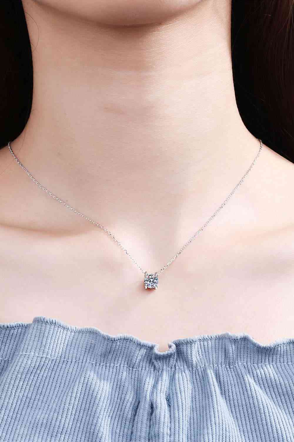 
                  
                    Moissanite 925 Sterling Silver Necklace
                  
                