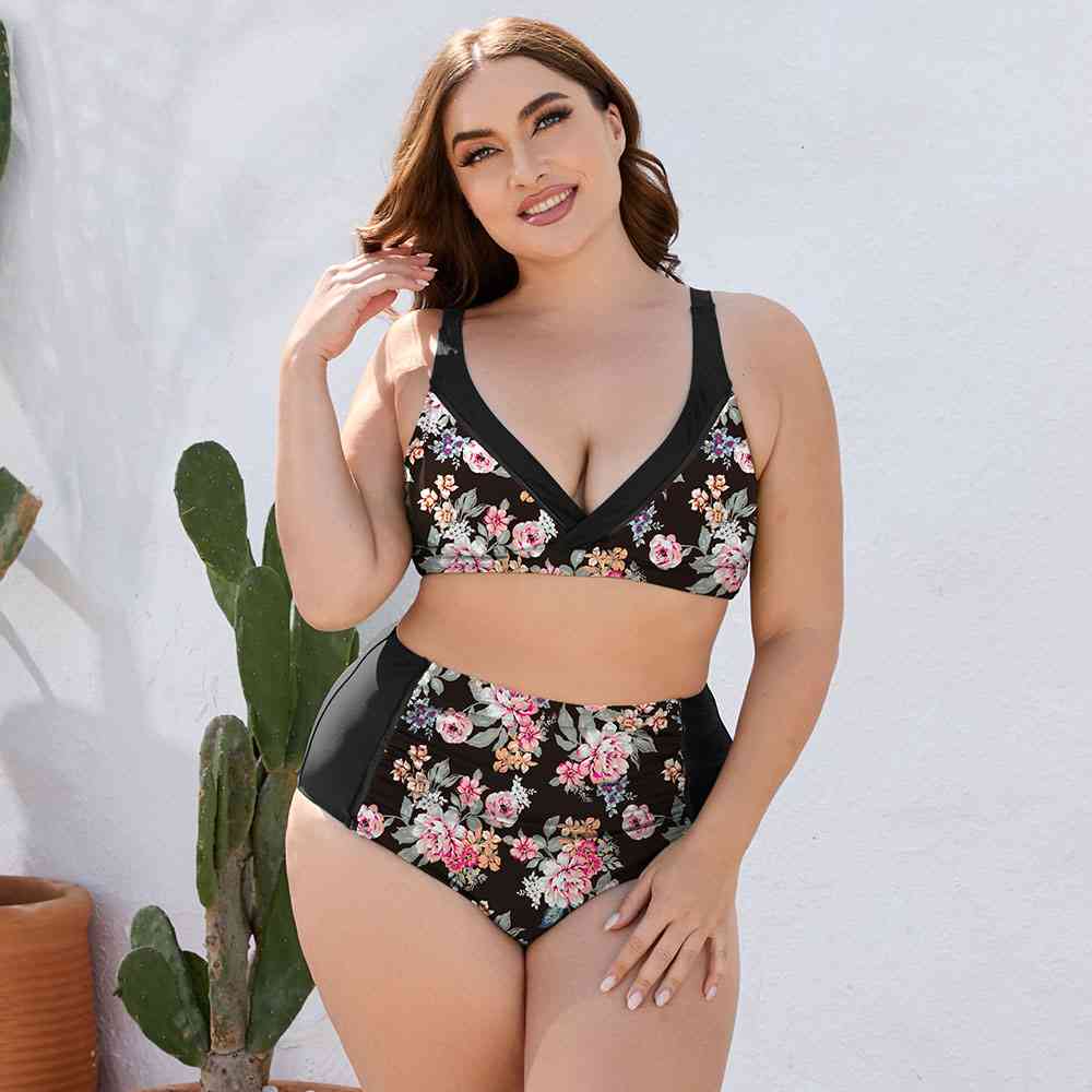 
                  
                    Floral High Waist Two-Piece Swim Set
                  
                