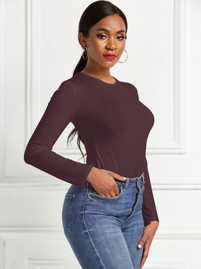 
                  
                    Round Neck Long Sleeve Bodysuit
                  
                