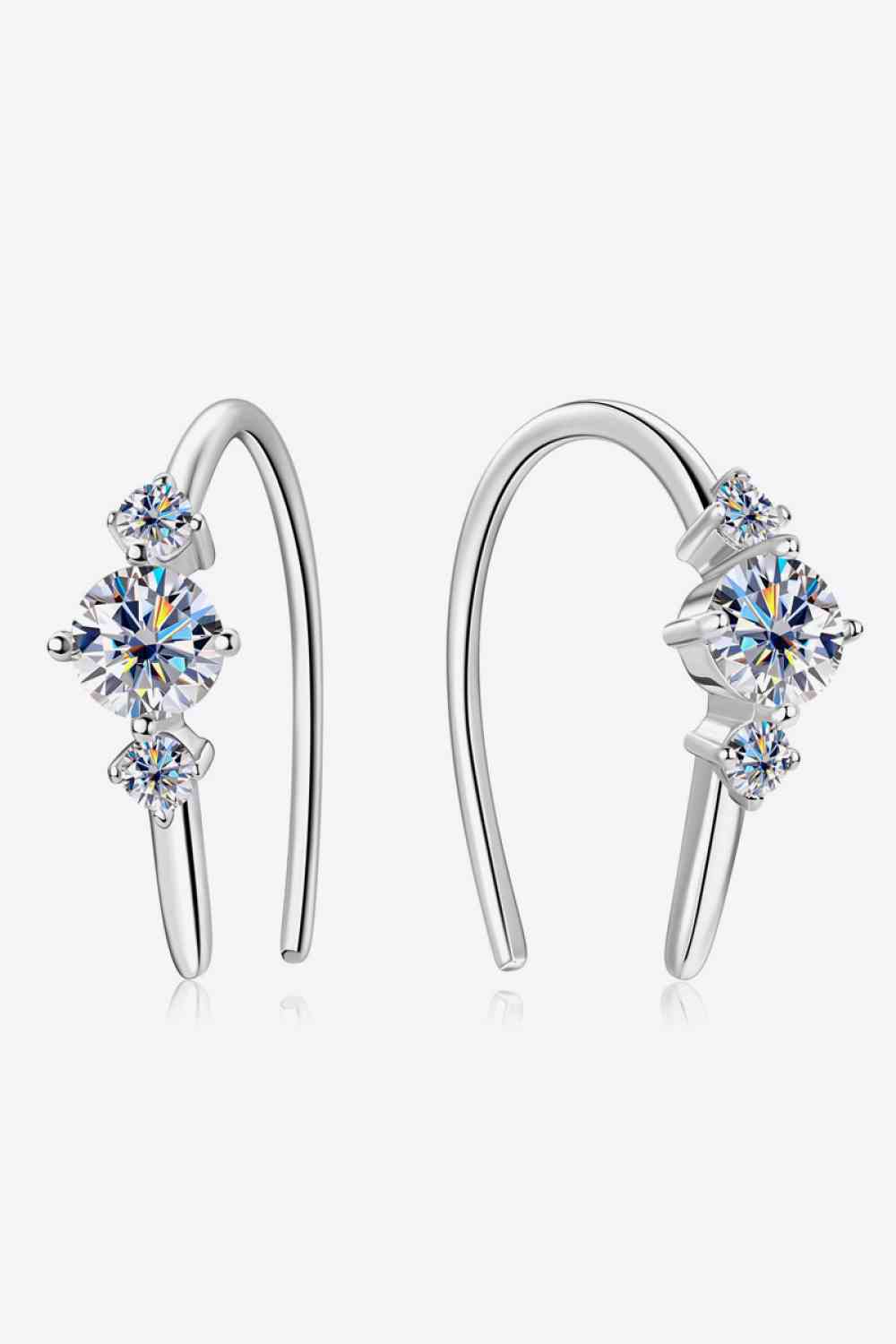 
                  
                    Moissanite 925 Sterling Silver Earrings
                  
                