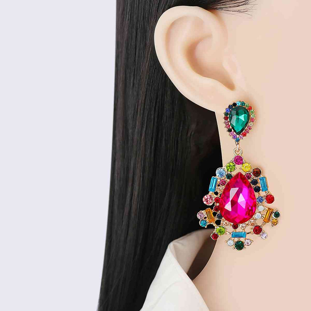 
                  
                    Teardrop Shape Rhinestone Alloy Dangle Earrings
                  
                