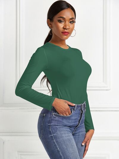 
                  
                    Round Neck Long Sleeve Bodysuit
                  
                