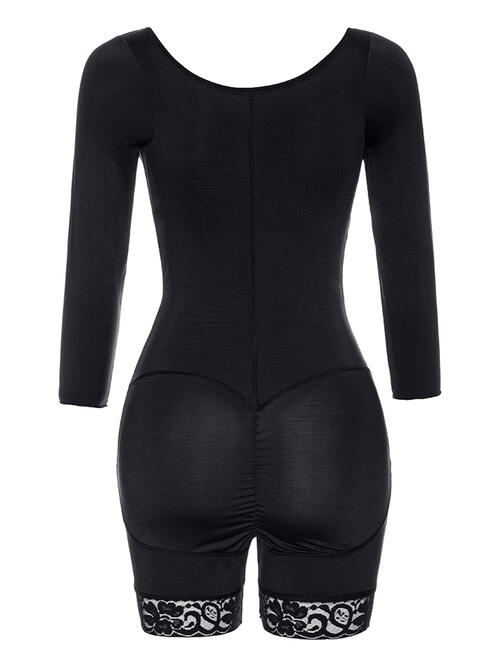 
                  
                    Zip Up Lace Detail Long Sleeve Shapewear
                  
                