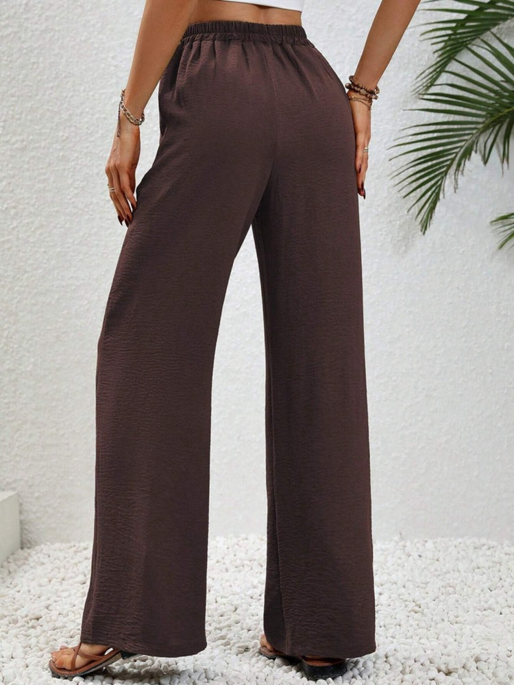 
                  
                    Wide Leg Drawstring Pants
                  
                