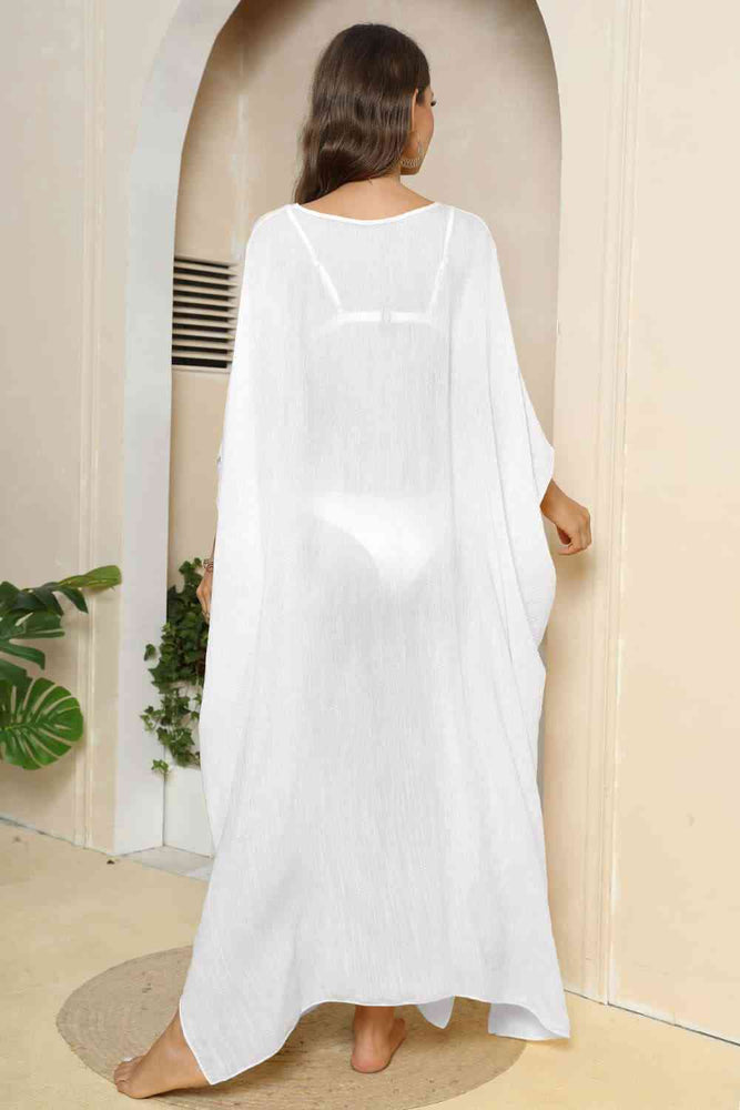 
                  
                    V-Neck Three-Quarter Sleeve Cover-Up
                  
                